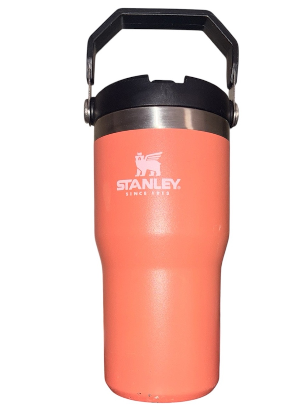 Stanley 20 oz IceFlow Flip Straw Tumbler In New Color Tiger Lilly/Black Lid